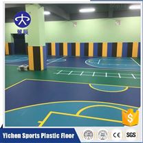 籃球場PVC塑膠地板一平方米價格