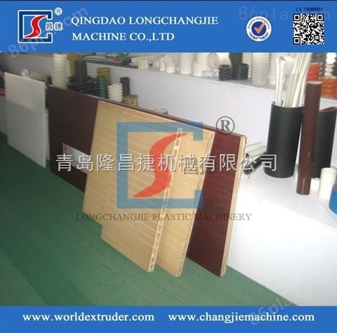 PVC木塑门板中空门板生产线