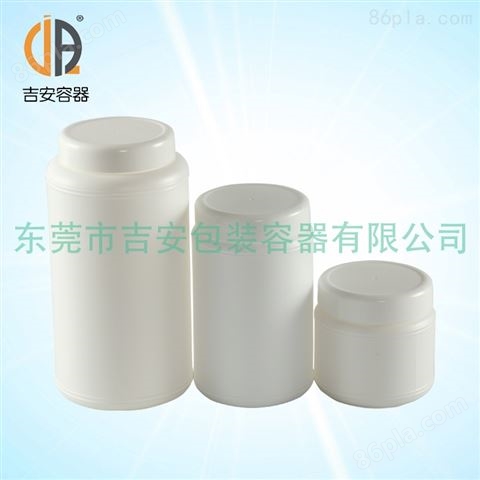 1L升塑料大口罐 1kg公斤带内盖白色直筒包装桶 塑料瓶 *
