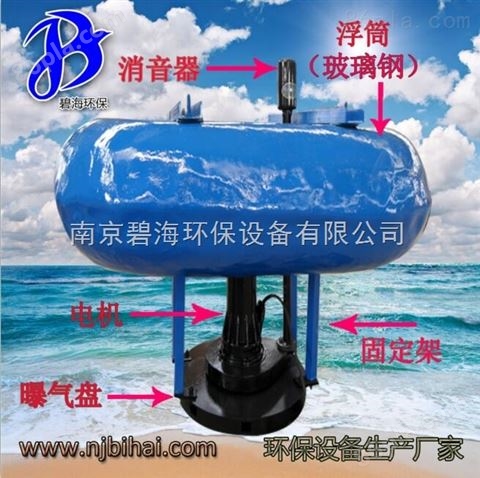 店长* 鱼塘曝气水产养殖充氧浮筒潜水离心式曝气机