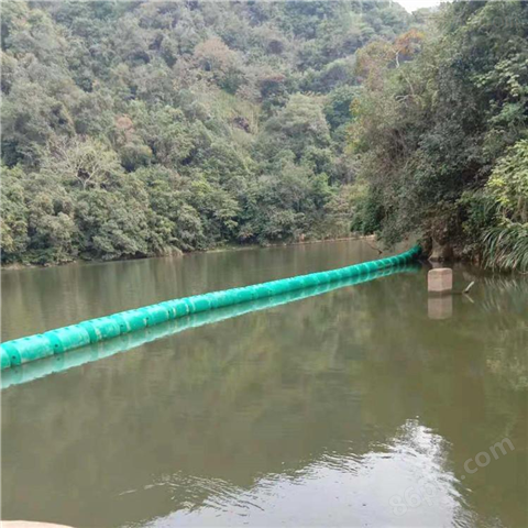 露出水面30公分拦漂浮桶挂网式拦污浮排