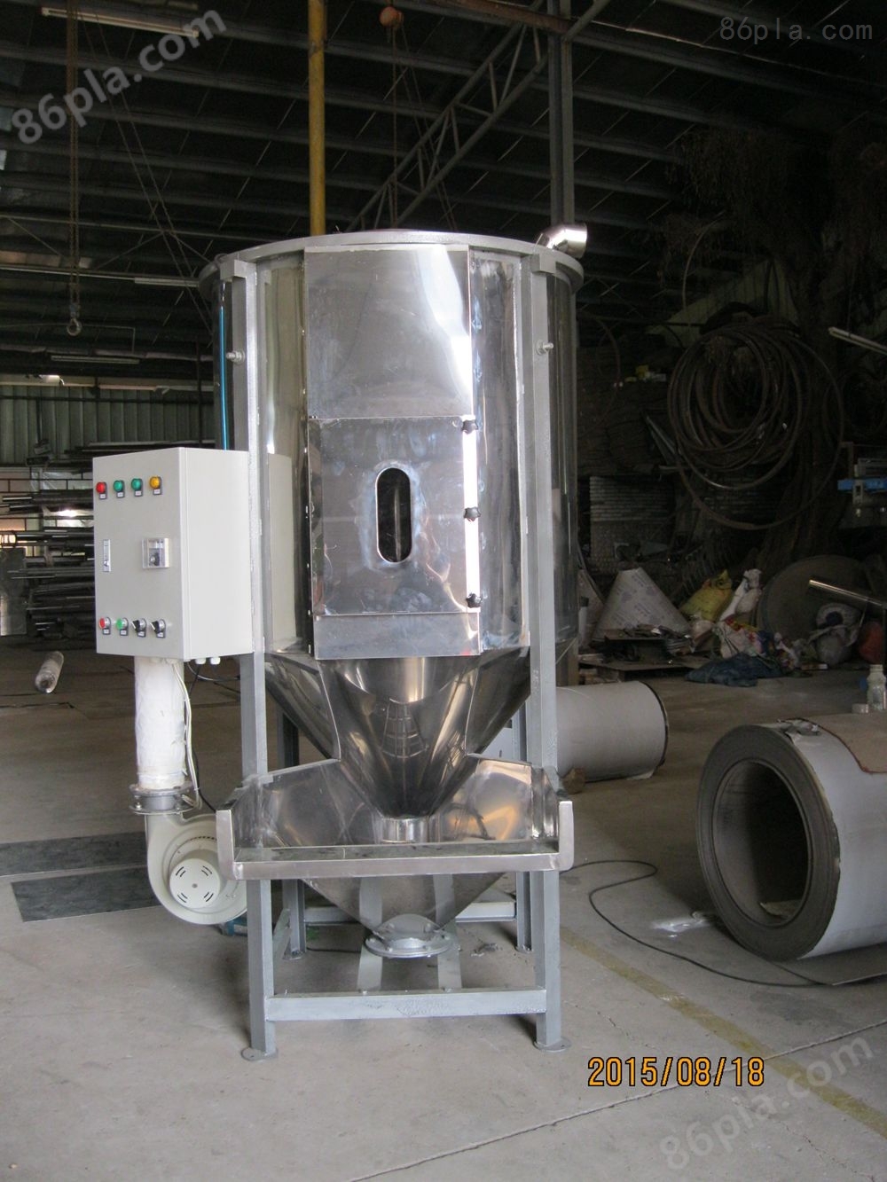 500KG塑料颗粒烘干搅拌机特殊防尘设计高温发热管温度可达180度